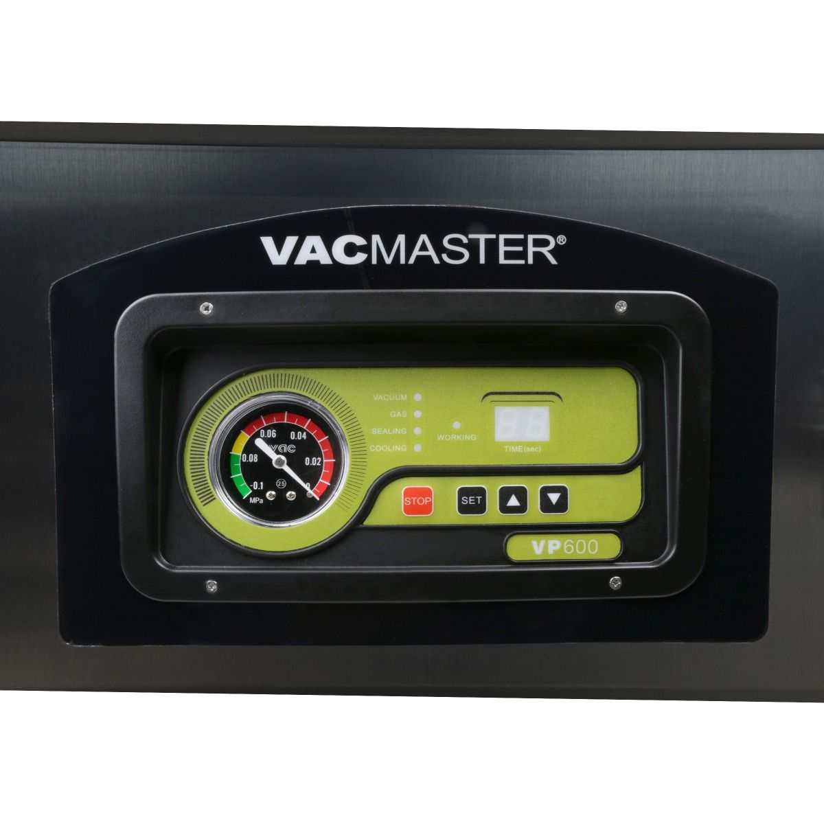 VacMaster VP600 Commercial Double Chamber Vacuum Sealer – Control Panel